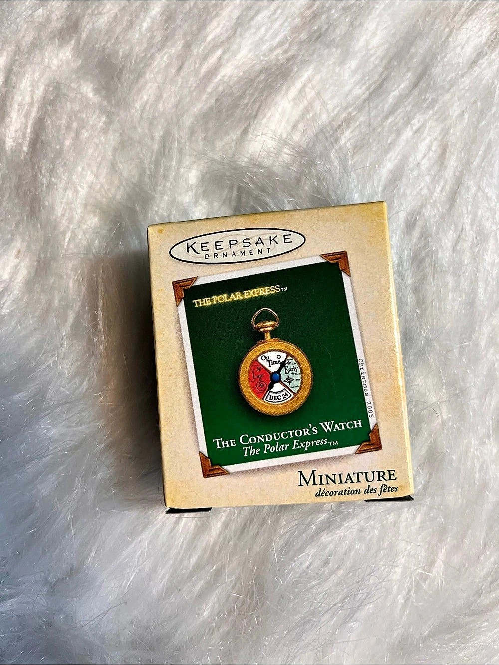 Keepsake Ornaments 2005 The Conductor's Watch Miniature Holiday Ornament